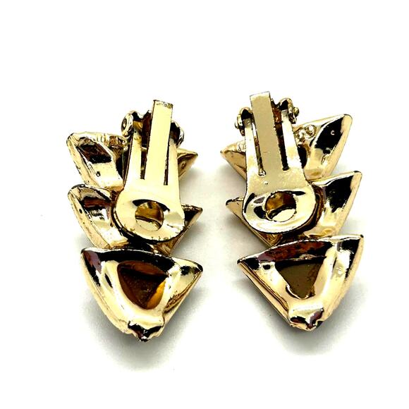 Vintage MCM Leru Thermoset 2 Tone Brown/Cream Bracelet and Earrings Set - Picture 8 of 12